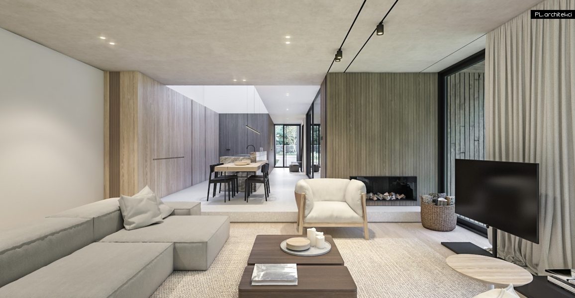 wnętrze domu nowoczesny desgin minimalizm plarchitekci