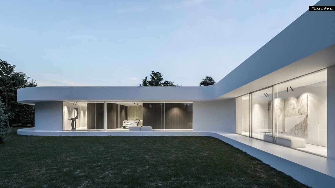 dom s nowoczesny minimalizm biały dom biel plarchitekci