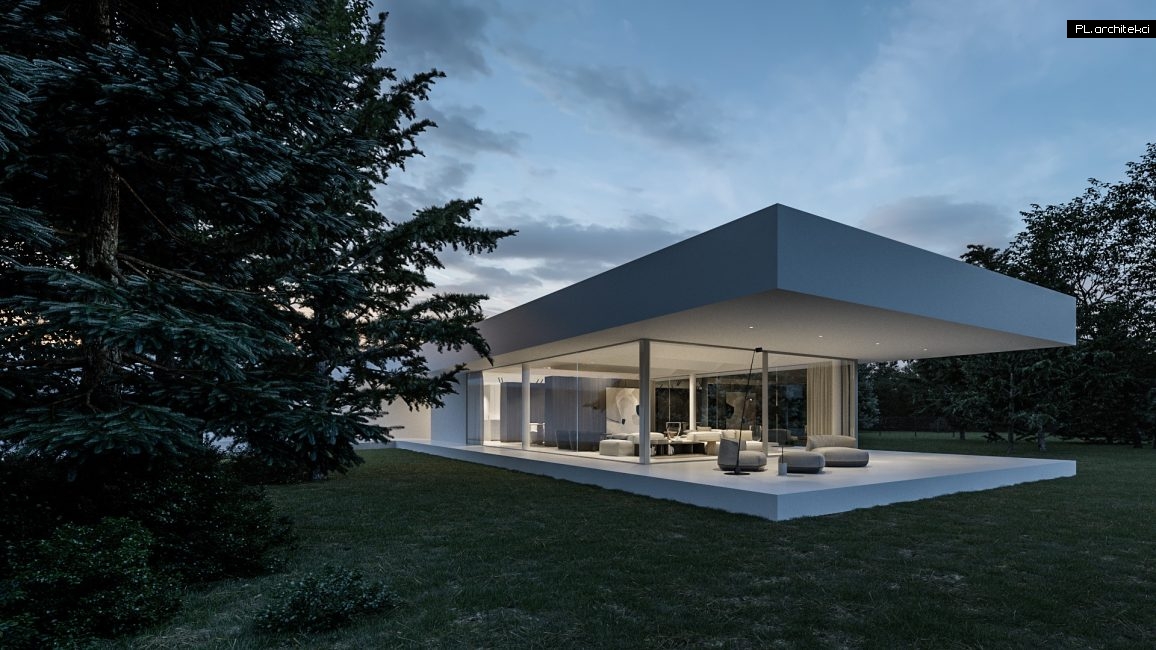 dom s nowoczesny minimalizm biały dom biel plarchitekci